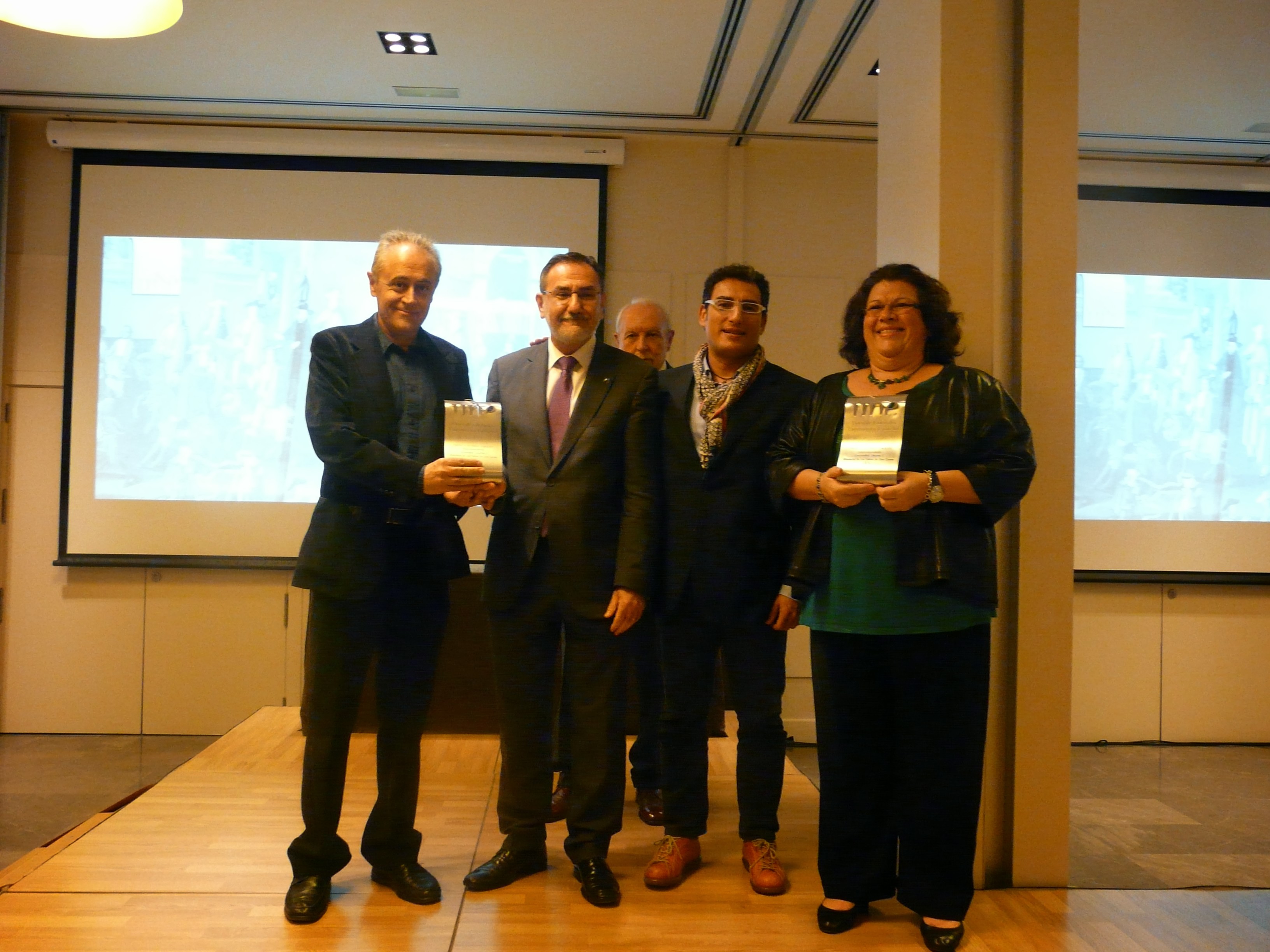 Foto amb els representants de la Universitat Jaume I i la Universitat de la Laguna
